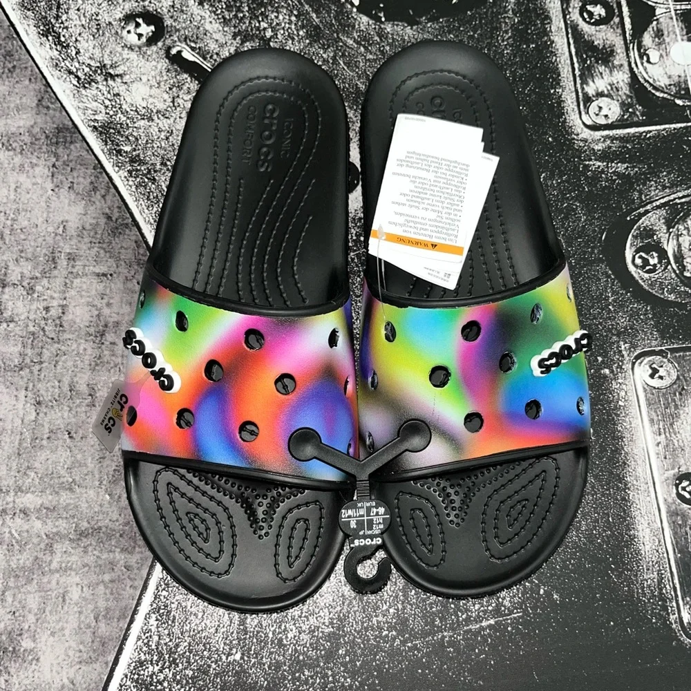 NWT CROCS Slides